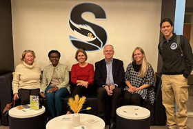 Trustees in the Career Center