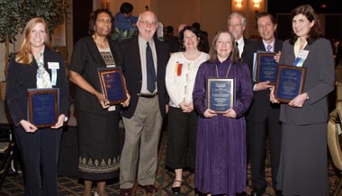 BCWEP Founders posing in a group to accept award.