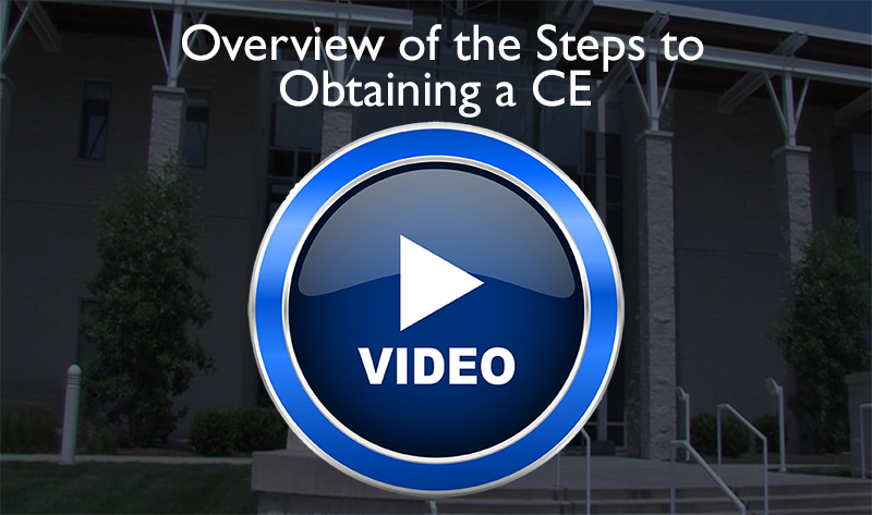 Obtaining a CE - Step 1