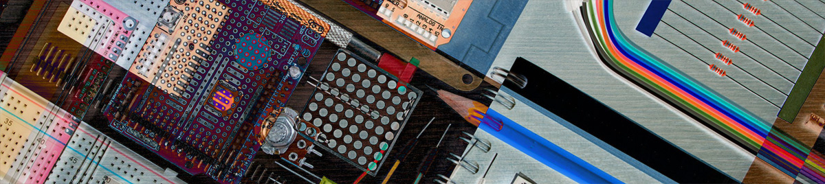 Colorful computer circuit boards