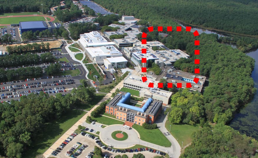 Aerial view of Academic Spine