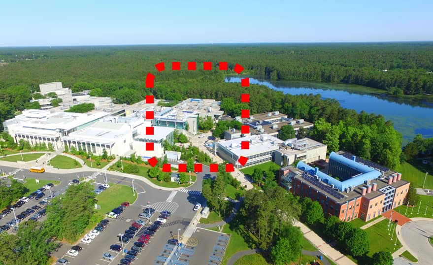 Aerial view of the Academic Spine