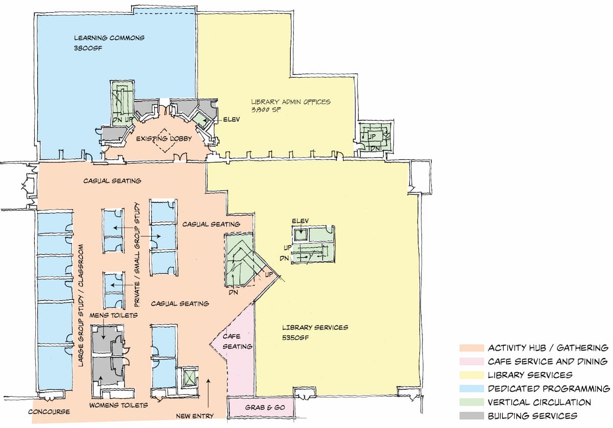 layout concept of 100 level