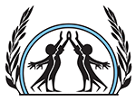 A cartoon image depicting four students high-fiving as a group.