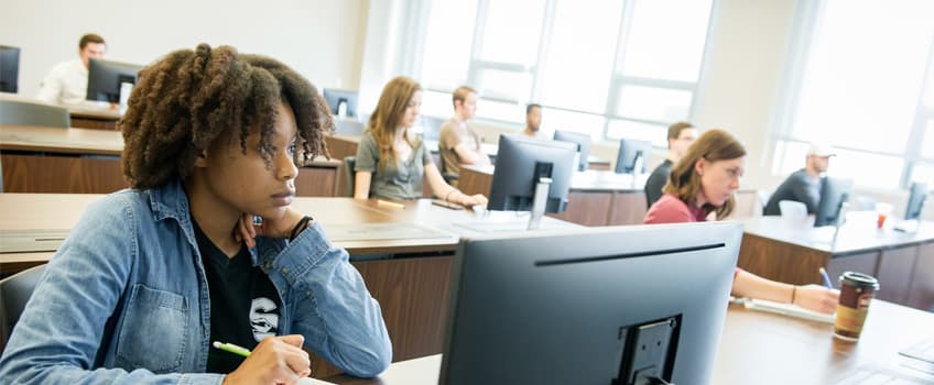 students in a computer lab
