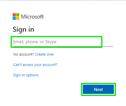 Microsoft 365 sign-in page