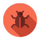 Icon representing a cyber threat