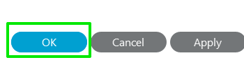 Jabber save settings button
