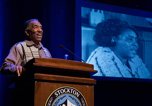 Ta-Nehisi Coates’ father, Paul W. Coates, was the 2019 Fannie Lou Hamer keynote speaker at Stockton University. Ta-Nehisi Coates’ father, Paul W. Coates, was the 2019 Fannie Lou Hamer keynote speaker at Stockton University.