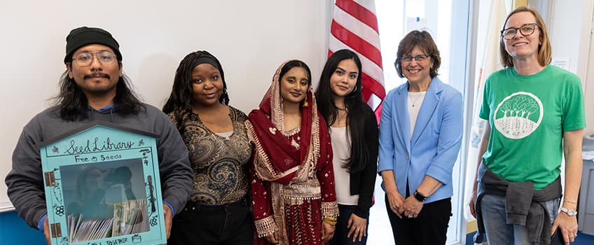 Members of C.R.O.P.S. and the Engelberg Leadership Scholarship Program at Stockton University