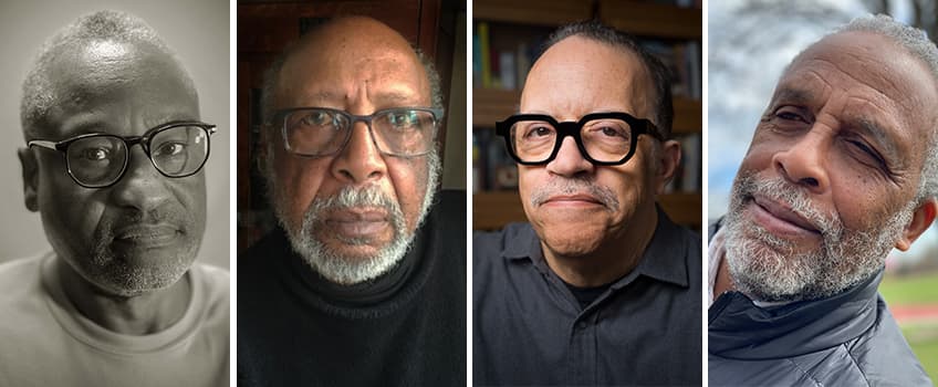 The work of four Guggenheim Fellows will be on display in the Stockton University Art Gallery from September to November. From left, Ron Tarver (2021); Donald E. Camp (1995); Wendel A. White (2003); and William E. Williams (2003).