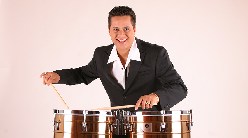 Tito Puente Jr. on the drums