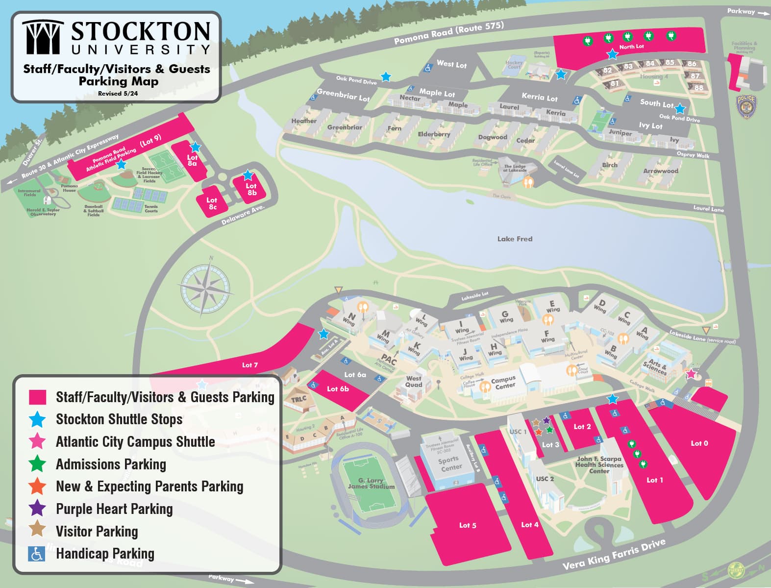 Visitors / Guests Galloway Parking Map