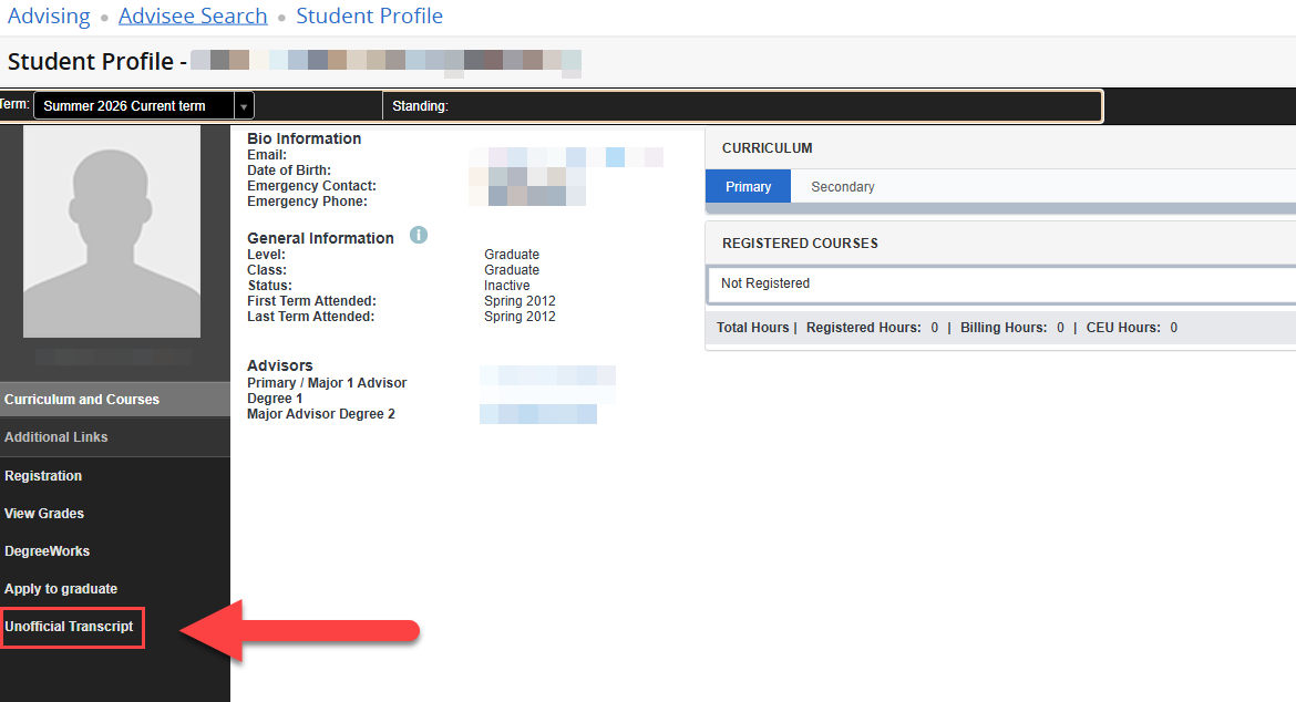Student Profile