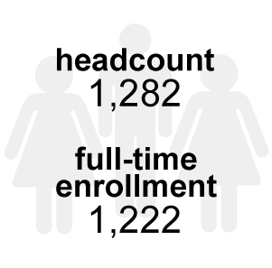 Headcount of School of Natural Sciences and Mathematics student enrollment