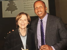 Linda Wharton with Bryan Stevenson