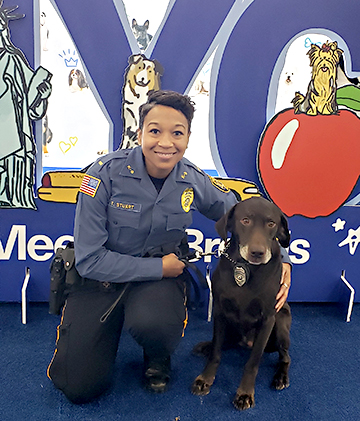 Lieutenant Tracy Stuart and K-9 Hemi