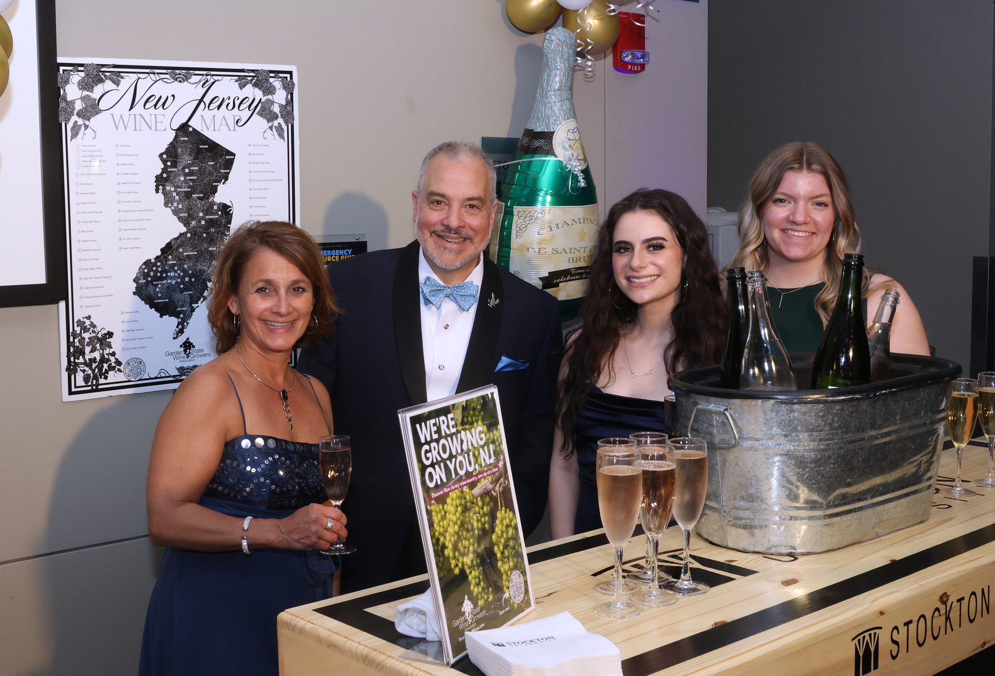 President Joe and students faculty at gala