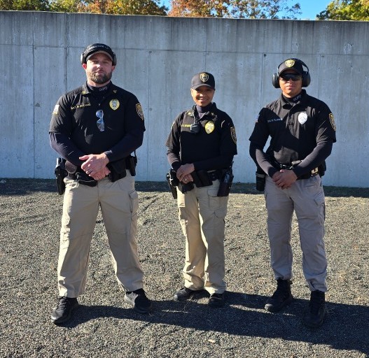 From left, SUPD members Suthard, Stuart and Flores.&nbsp;