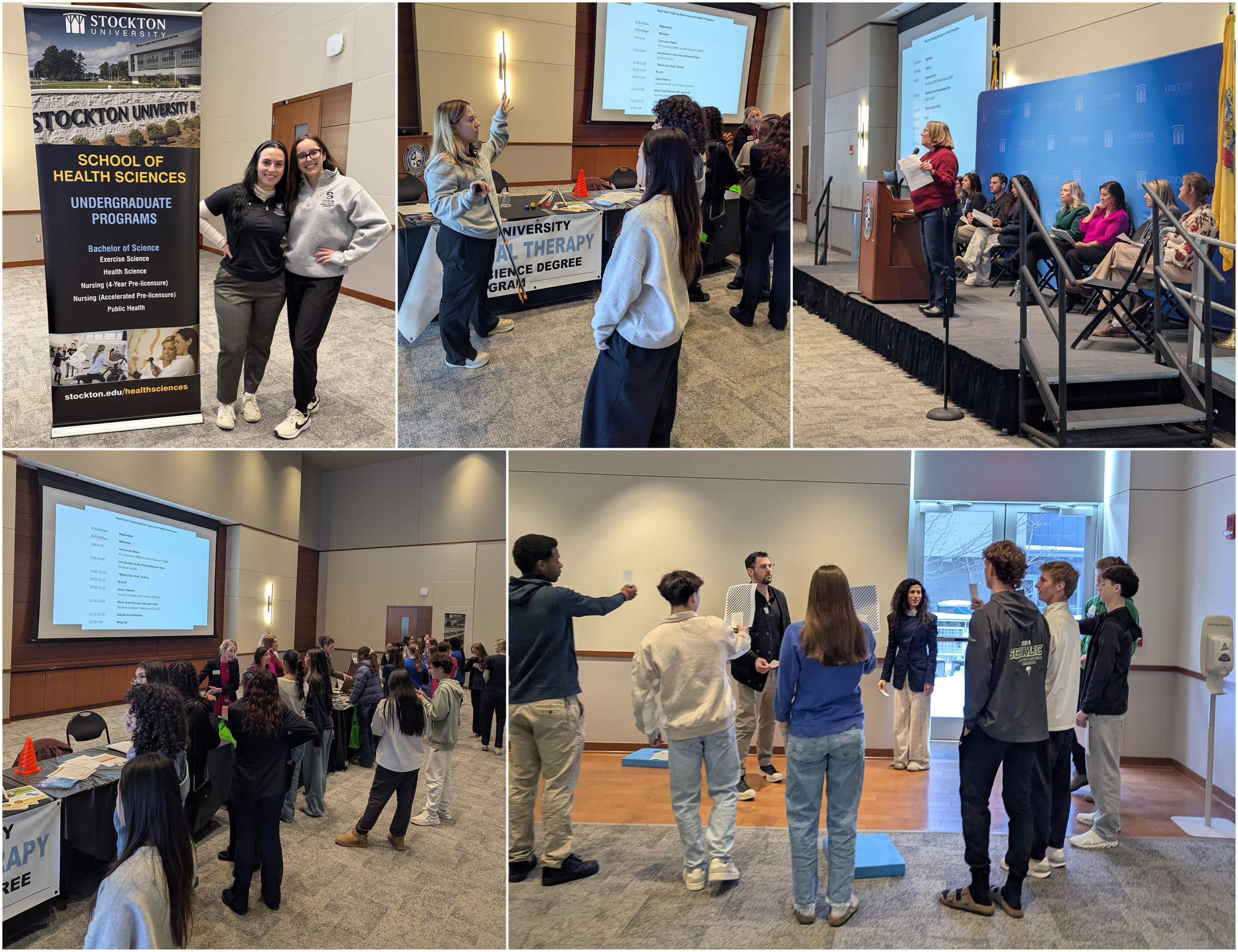 students and teachers during brain injury infosession