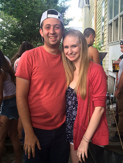 Chelsea Walker '17 and Michael Vinci '17.