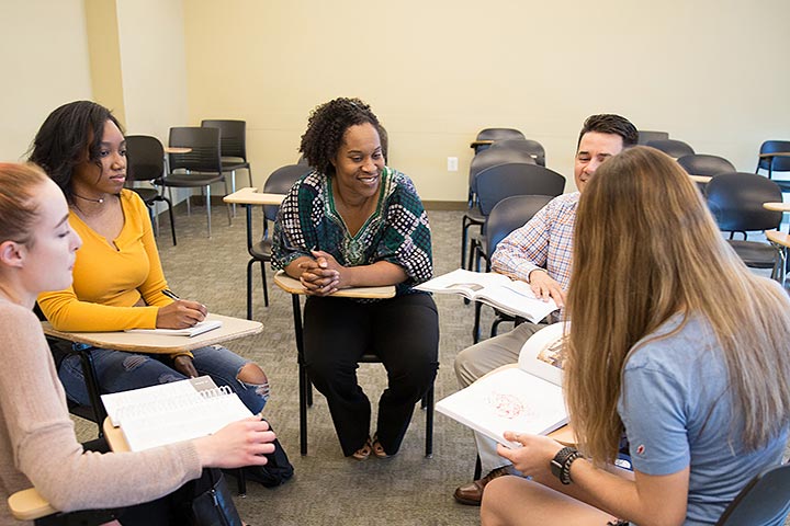 Dr. Donnetrice Allison with Students