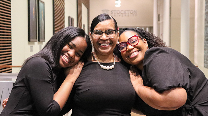 The Jenkins family: Alicia and Alexis with their mom, Bea, in the middle